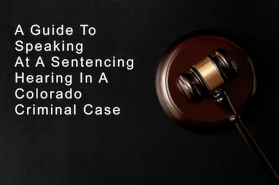 How to Speak to the Judge at Sentencing