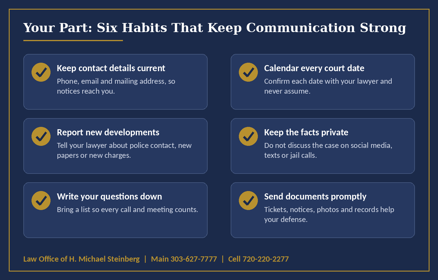 Communication works both ways. These six habits help.